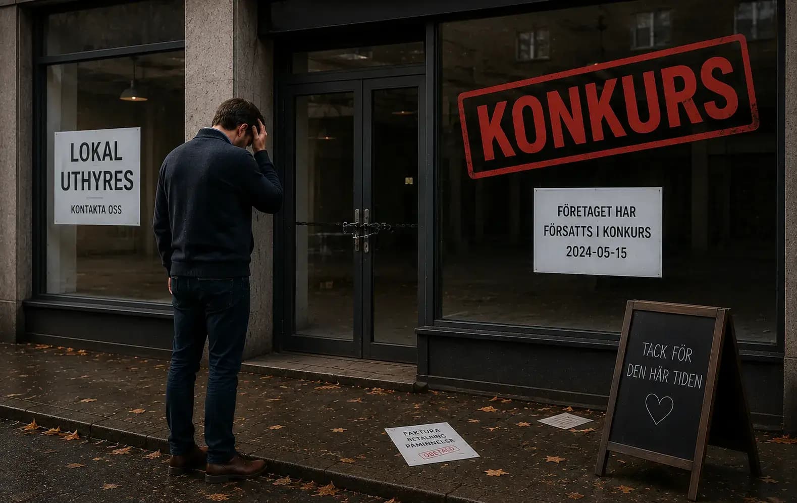 Vad händer med lokalhyresavtalet om hyresgästen går i konkurs?